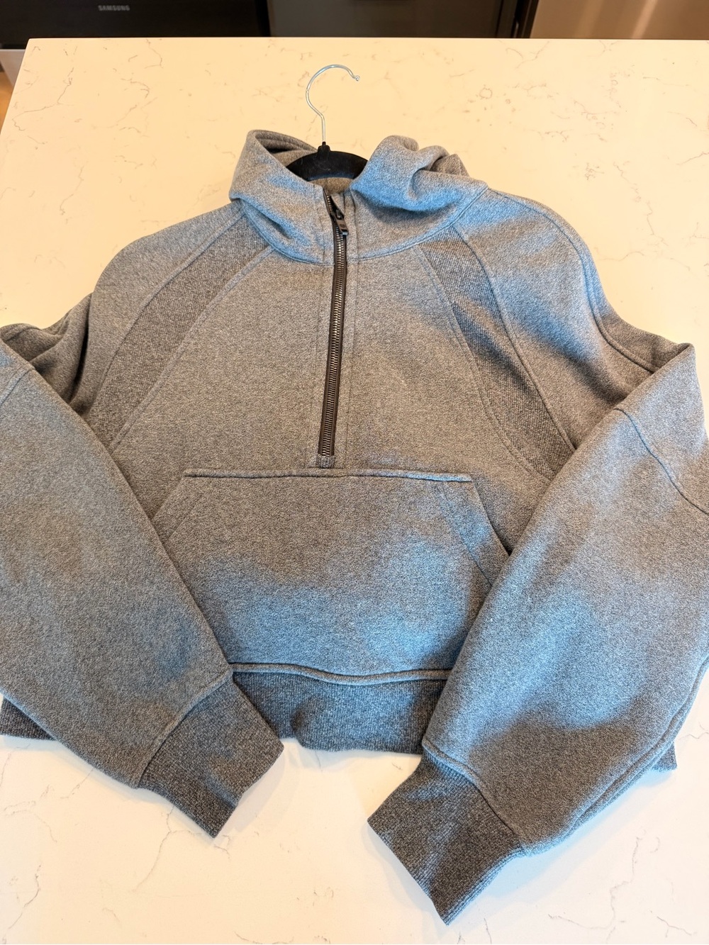 lululemon athletica Gray Half-Zip Pullover Sweater